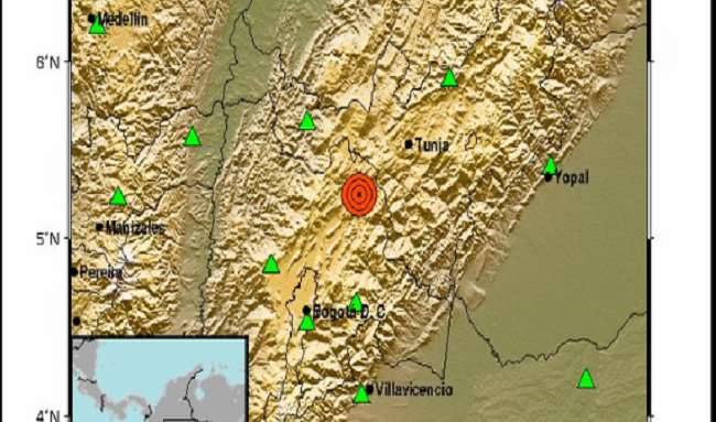 Fuerte temblor sacude Bogotá este miércoles