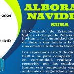 Alborada Navideña en el barrio Aures Dos en Suba dará inicio a las festividades decembrinas