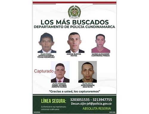 Capturado alias ‘Porrón’, uno de los criminales más buscados de Cundinamarca