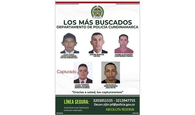 Capturado alias 'Porrón', uno de los criminales más buscados de Cundinamarca