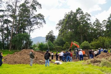 CAR construye el primer reservorio para almacenar agua lluvia en Sutatausa, Cundinamarca