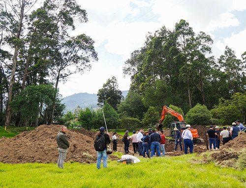 CAR construye el primer reservorio para almacenar agua lluvia en Sutatausa, Cundinamarca