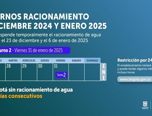 ¡Turno dos! Racionamiento de agua en Bogotá y Cota viernes 31 enero de 2025