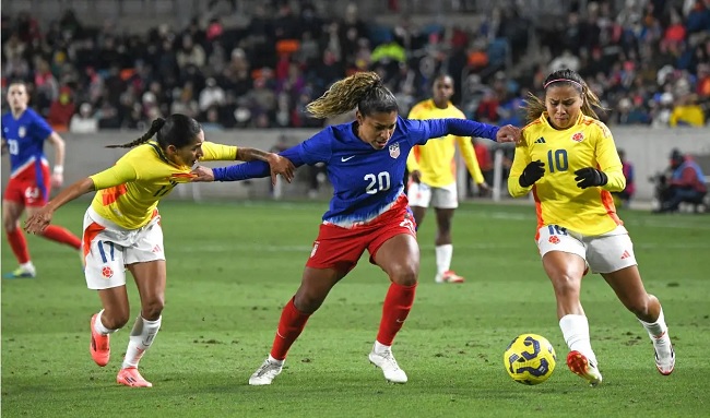 Colombia inicia su participación en la SheBelieves Cup con una derrota ante Estados Unidos