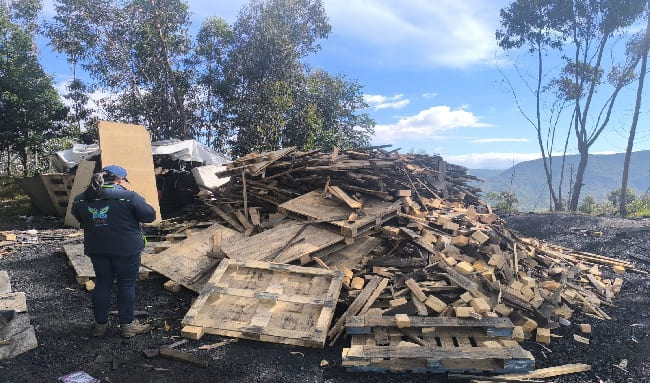 En Soacha duro golpe a productores ilegales de carbón