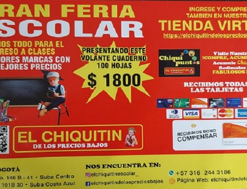 Último fin de semana de Feria Escolar en el Chiquitín de los pecios bajos en Suba, promete grandes descuentos