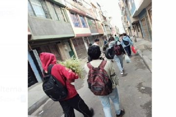 Estudiantes del Colegio Van Leeuwenhoek de la Promoción 2025 transforman parque en un jardín comunitario