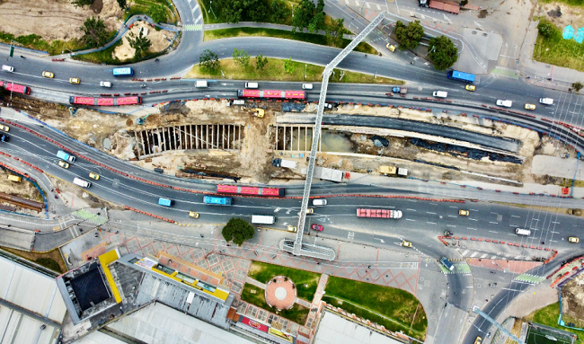 Obras de la Avenida 68 cuentan con un avance general del 59,82%