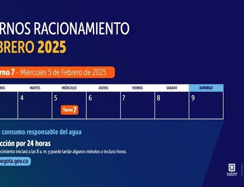 Racionamiento de agua en Bogotá, Funza, Madrid miércoles 5 de febrero ¡Turno 7!