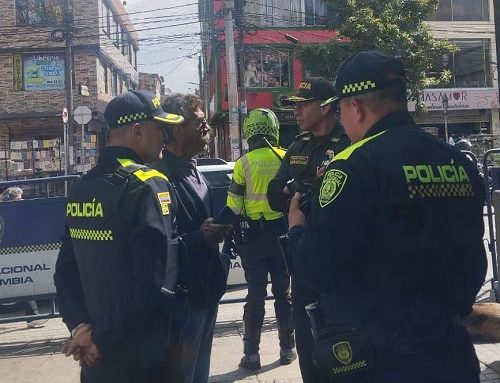 Giovanni Cristancho Zambrano, comandante de la Policía de Bogotá, visita los CAI en Suba