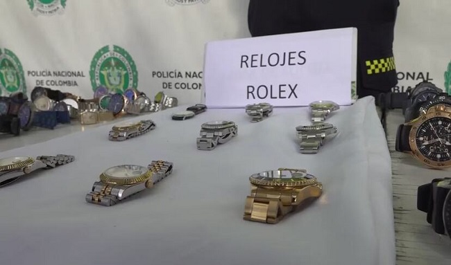 Golpe a banda de lujo: Cae red de robos de Rolex y joyas en Bogotá