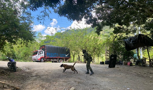 Autoridades neutralizaron amenaza explosiva en el sur del Tolima