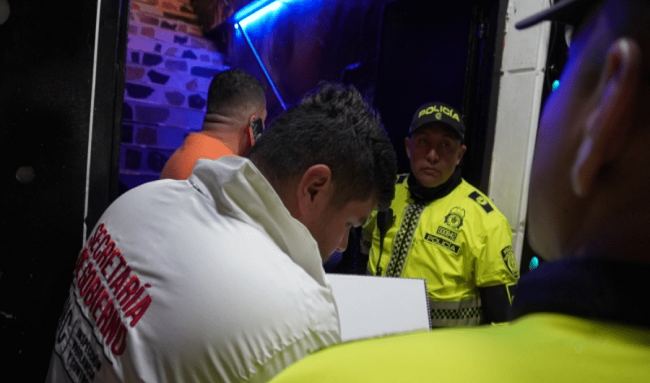 Operativo contra bares con fachada de sindicatos en barrio Restrepo en Bogotá