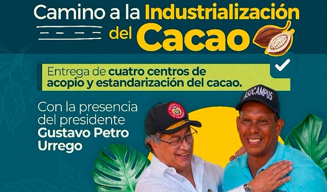 Petro Impulsa Transformación Territorial con Entrega de Centros de Acopio de Cacao en Arauca y Cubará
