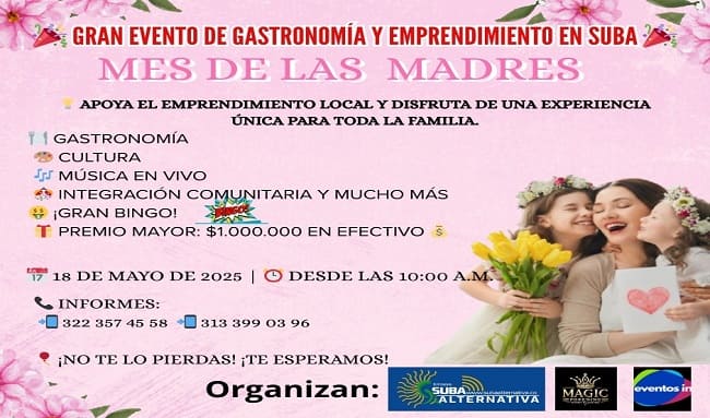 ¡Suba celebra a las reinas del hogar con bingo, gastronomía y mucha alegría!