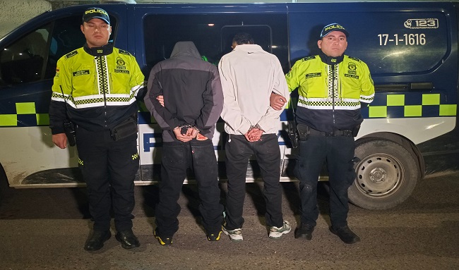 Tres capturados en Fontibón por intento de robo a vehículo de alta gama