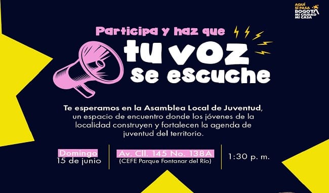 ¡Tu voz cuenta! Llega la Asamblea Local de Juventud en Suba