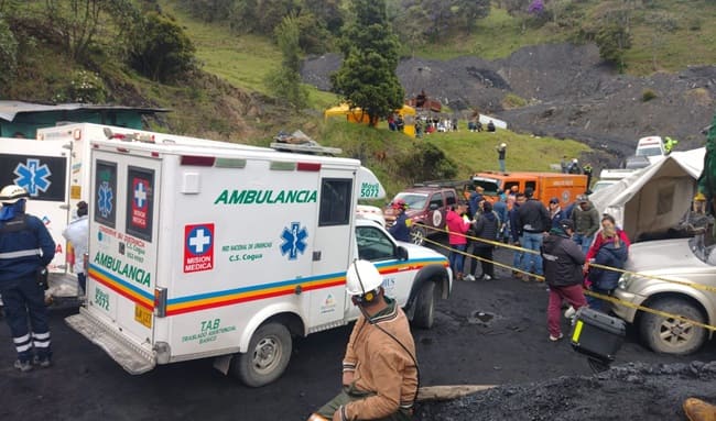 Confirman la muerte de tres mineros tras derrumbe en mina de Zipaquirá