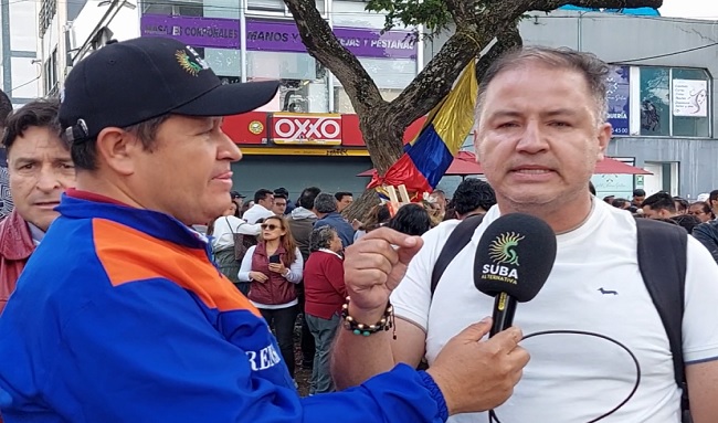 Horacio Estrada Gil se une a oración por Miguel Uribe Turbay en Engativá