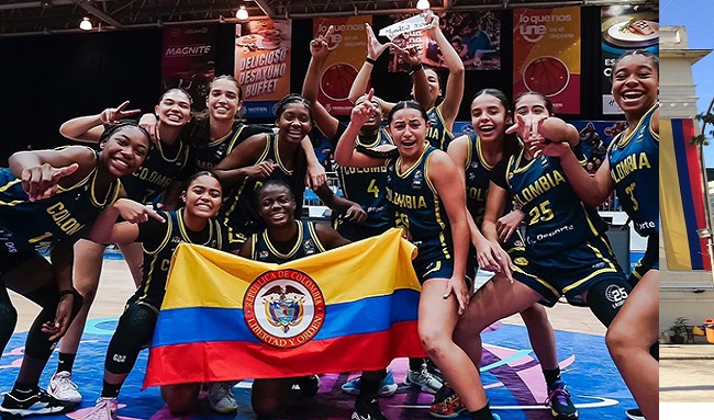 Colombia celebra histórica clasificación al Mundial de Baloncesto Sub-16 con talento de fundación.