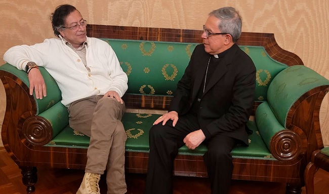 Petro y Cardenal Rueda