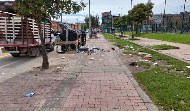 Basura en Suba: la indisciplina ciudadana tiene al parque de Berlín al borde del colapso