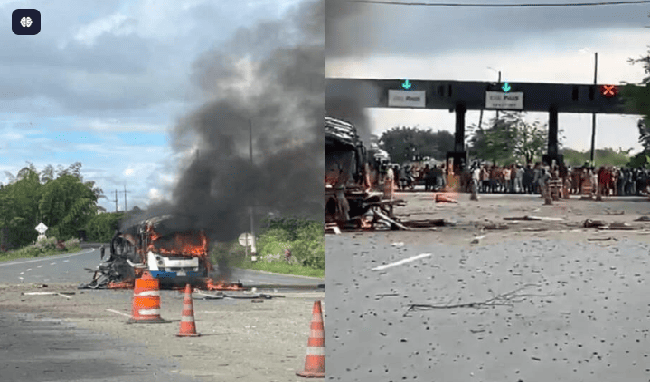 Atentado con explosivos en peaje de Villa Rica deja un policía muerto y varios heridos