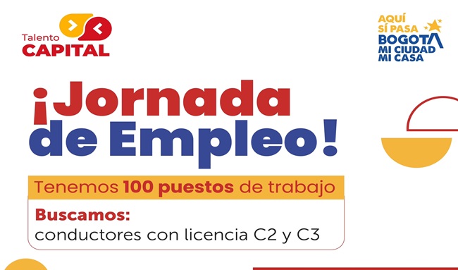 Trabajo sí hay Bogotá: accede a 100 vacantes conductores SITP este 4 de junio