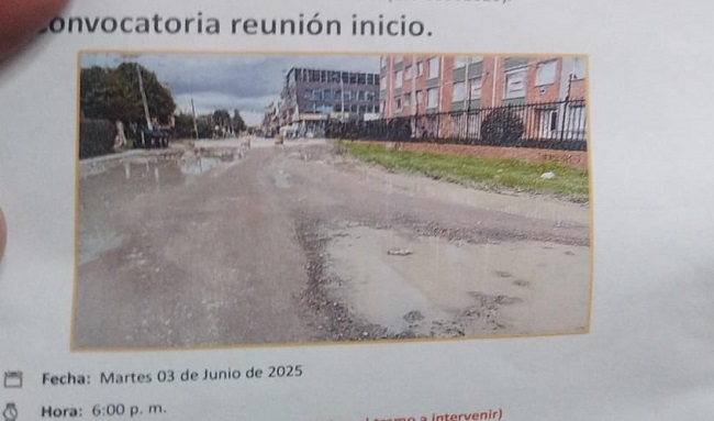 ¡Al Fin! Arrancan las obras de la carrera 136A en San Carlos de Tibabuyes tras cinco años de espera