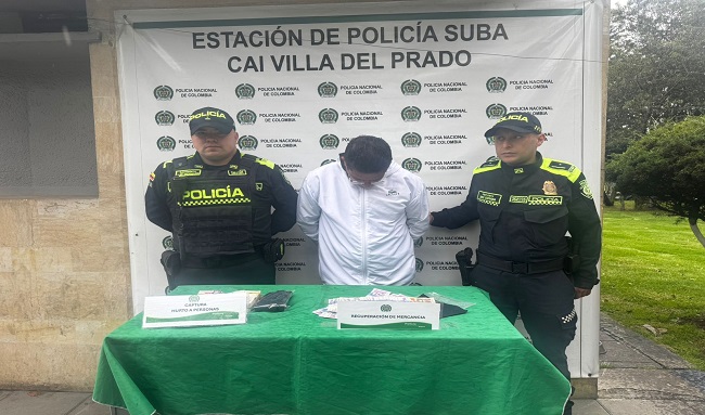 Capturado hombre que robó más de cinco millones a una mujer en Mirandela, Suba