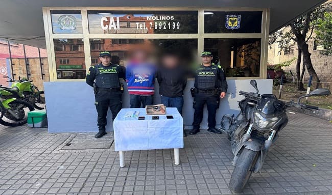 Cayeron presuntos ladrones de escoltas de empresa de valores en el sur de Bogotá