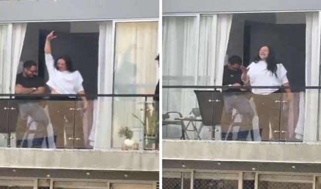 Inician acción legal contra mujer que disparó al aire desde su balcón en Mazurén