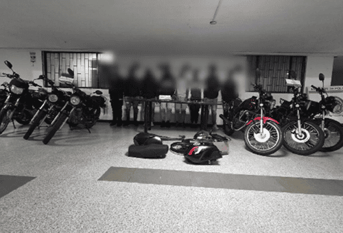 Desarticulan banda de ladrones de motos en la localidad de Barrios Unidos: Seis Capturados en Flagrancia
