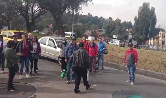 Manifestación en la avenida Suba genera afectaciones en el servicio de transporte