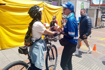 Más de 100 ciclistas participaron en la jornada de seguridad vial en Chapinero