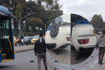 Grave accidente en Engativá deja dos motociclistas fallecidos