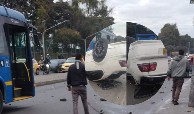 Grave accidente en Engativá deja dos motociclistas fallecidos