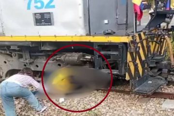 Domiciliario pierde la vida al ser arrollado por el tren en el norte de Bogotá