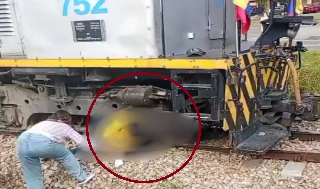 Domiciliario pierde la vida al ser arrollado por el tren en el norte de Bogotá