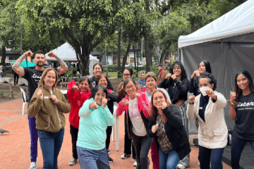 Con técnicas de defensa personal, mujeres de Chapinero enfrentan la violencia