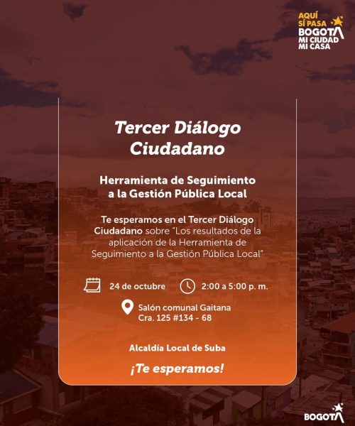¡Vecinos de Suba, a Diálogo! Alcaldía Invita a Rendición de Cuentas Ciudadana