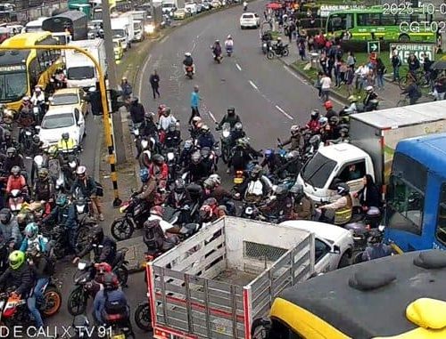 Atención: Siniestro vial afecta operación de TransMilenio en la carrera 91 con Av. Ciudad de Cali