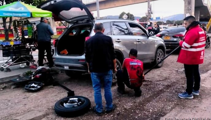 Cerrado un montallantas en Suba en la ofensiva contra los ‘Pinchallantas’ en la localidad