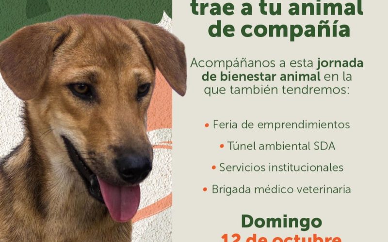 ¡Jornada de Bienestar Animal en Suba este domingo!