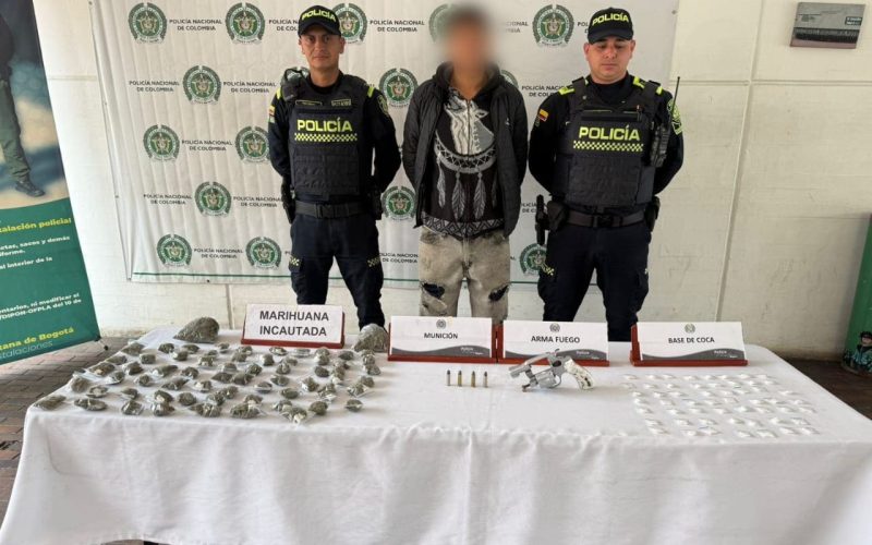 Con apoyo del Halcón, fue capturado un hombre dedicado al tráfico de estupefacientes en Ciudad Bolívar