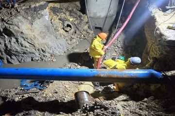 EAAB: finalizan los trabajos de reparación de tubería de agua potable por obras del IDU