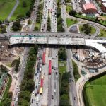 Construcción del puente vehicular de la calle 153 con autopista Norte alcanza un 62.49 % de avance