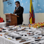 Jóvenes en Bogotá entregaron más de 3 mil armas y elementos de consumo de sustancias