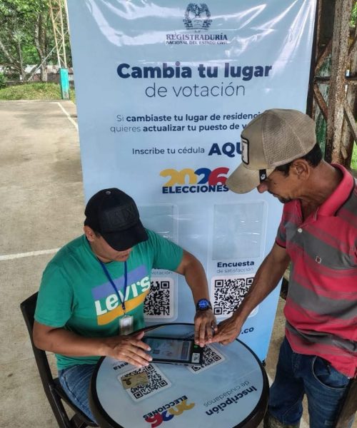 La Registraduría invita a inscribirse para votar en el Barrio Amberes