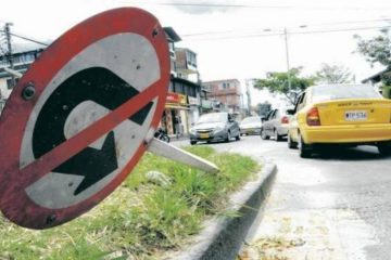 ¡Alerta en Suba! Por vandalismo y deterioro de algunas señales de tránsito dañadas en algunos barrios de la localidad